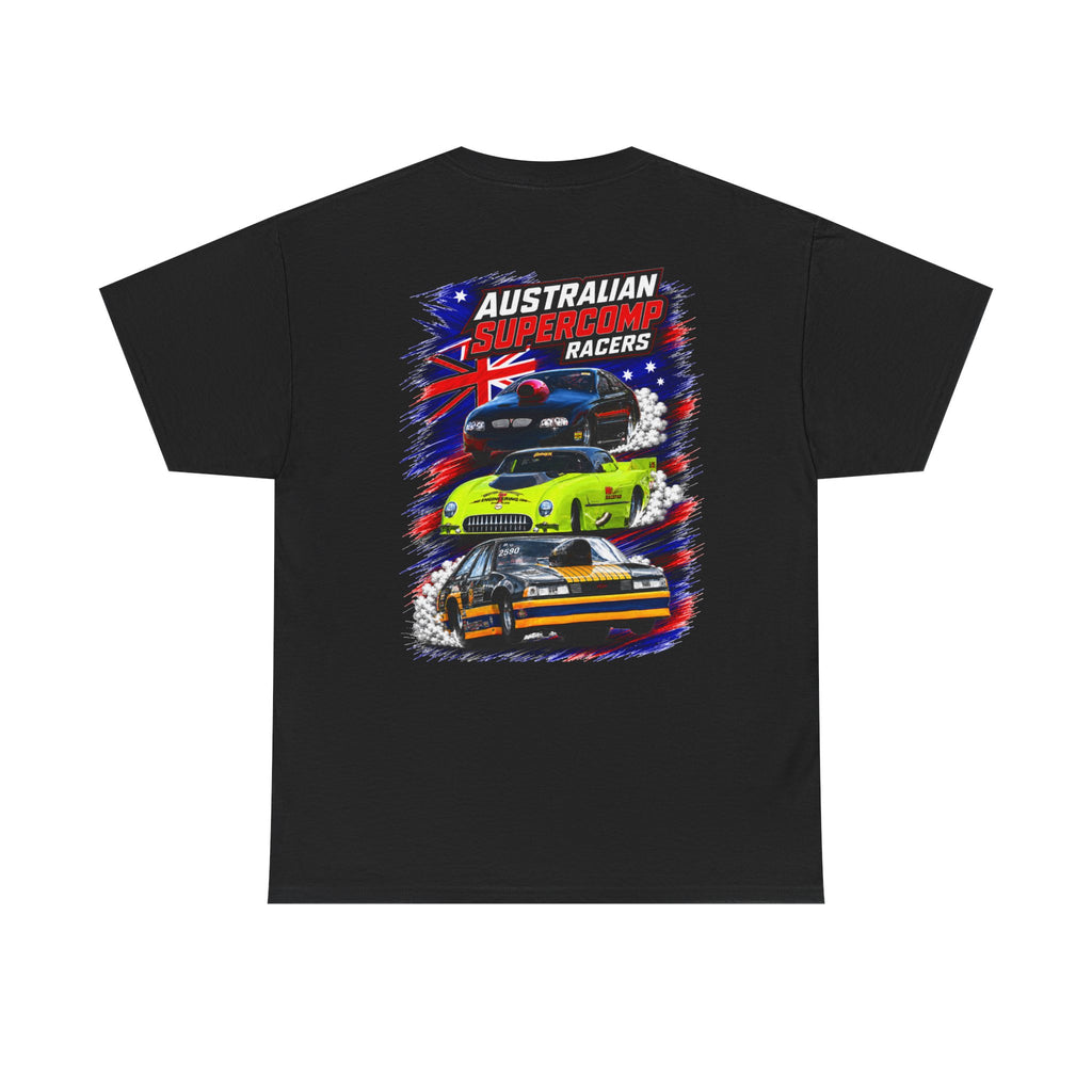 Australian Supercomp Racers Version 3 T-Shirt — Vintage Muscle Car Racing Tee