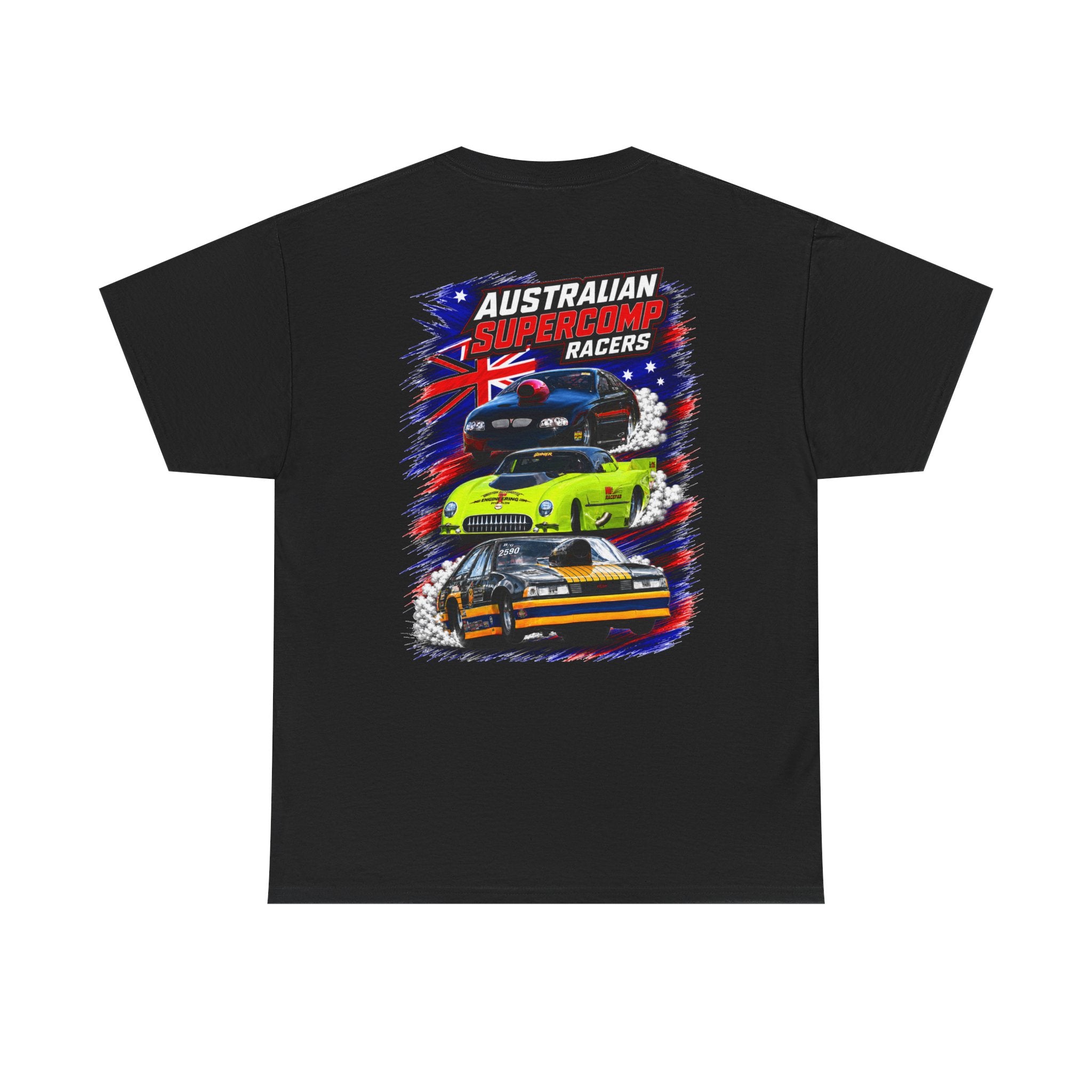 Australian Supercomp Racers Version 3 T-Shirt — Vintage Muscle Car Racing Tee