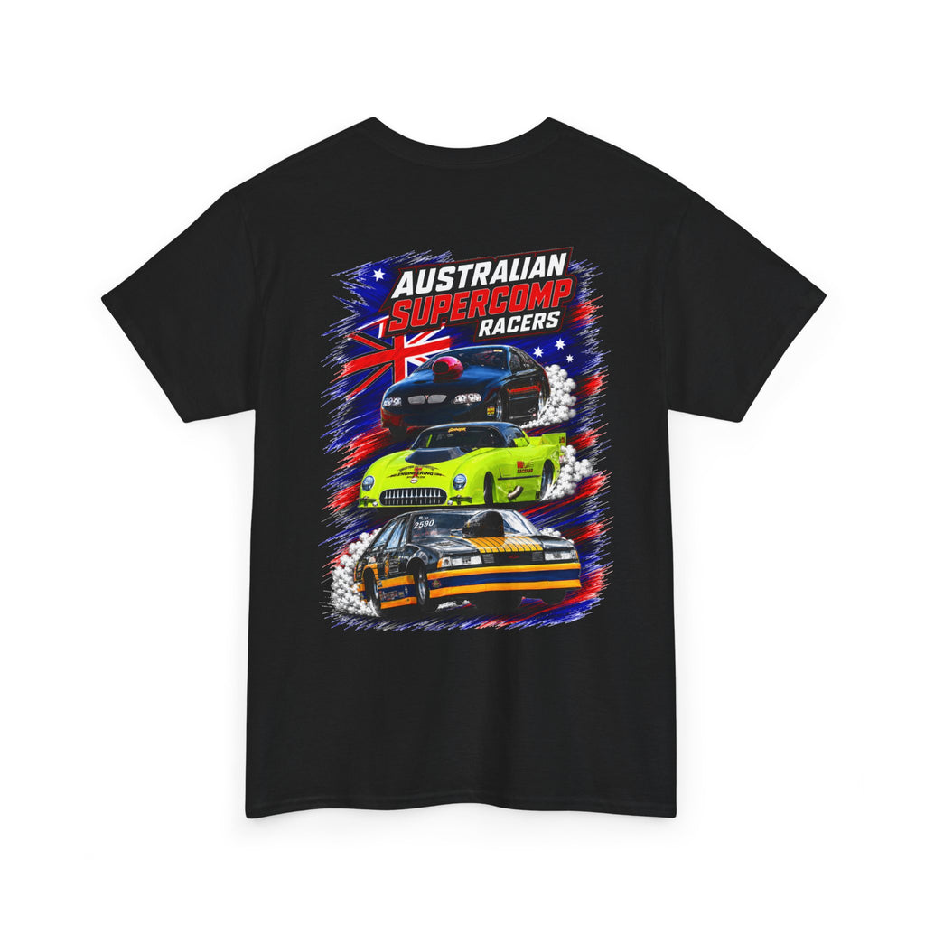 Australian Supercomp Racers Version 3 T-Shirt — Vintage Muscle Car Racing Tee