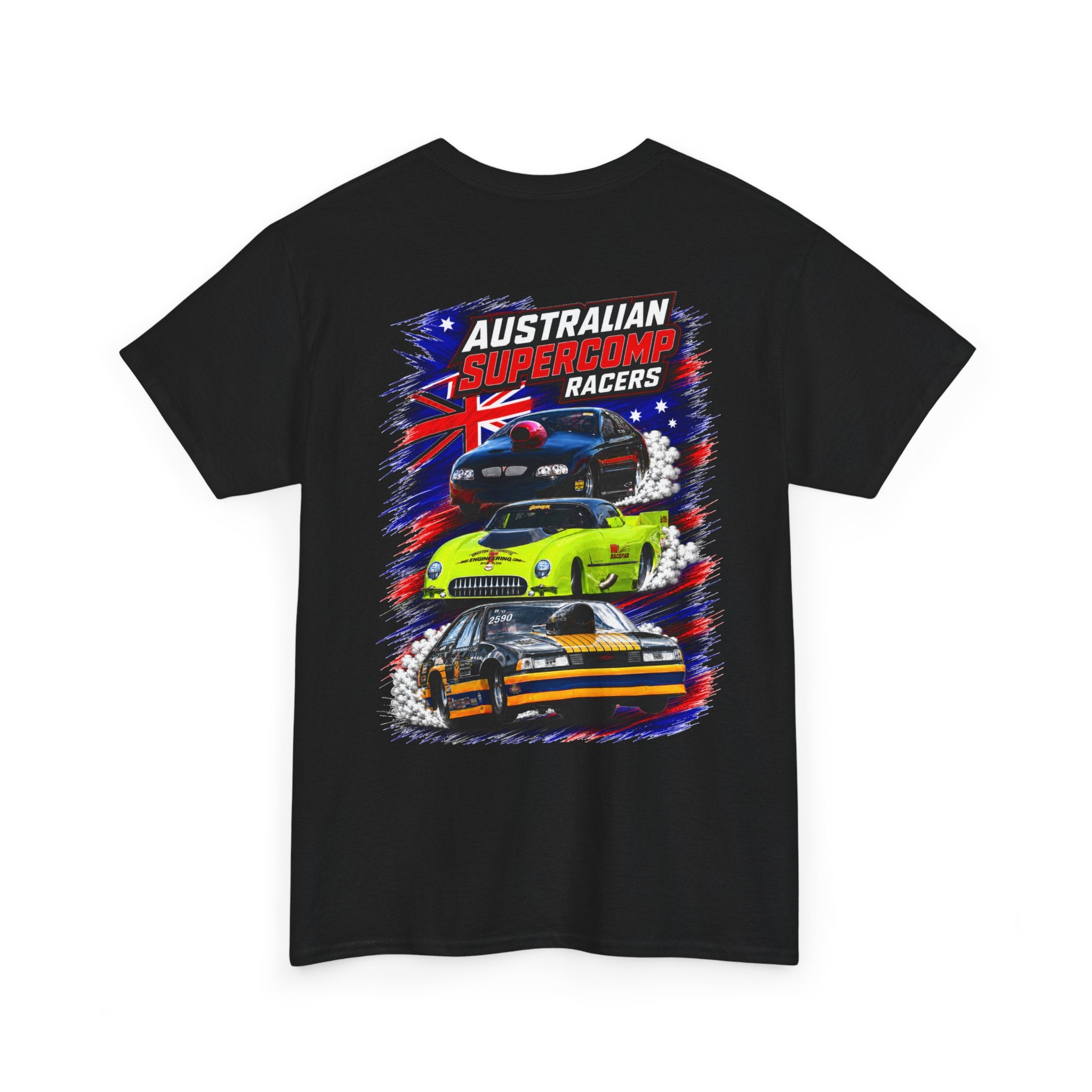 Australian Supercomp Racers Version 3 T-Shirt — Vintage Muscle Car Racing Tee
