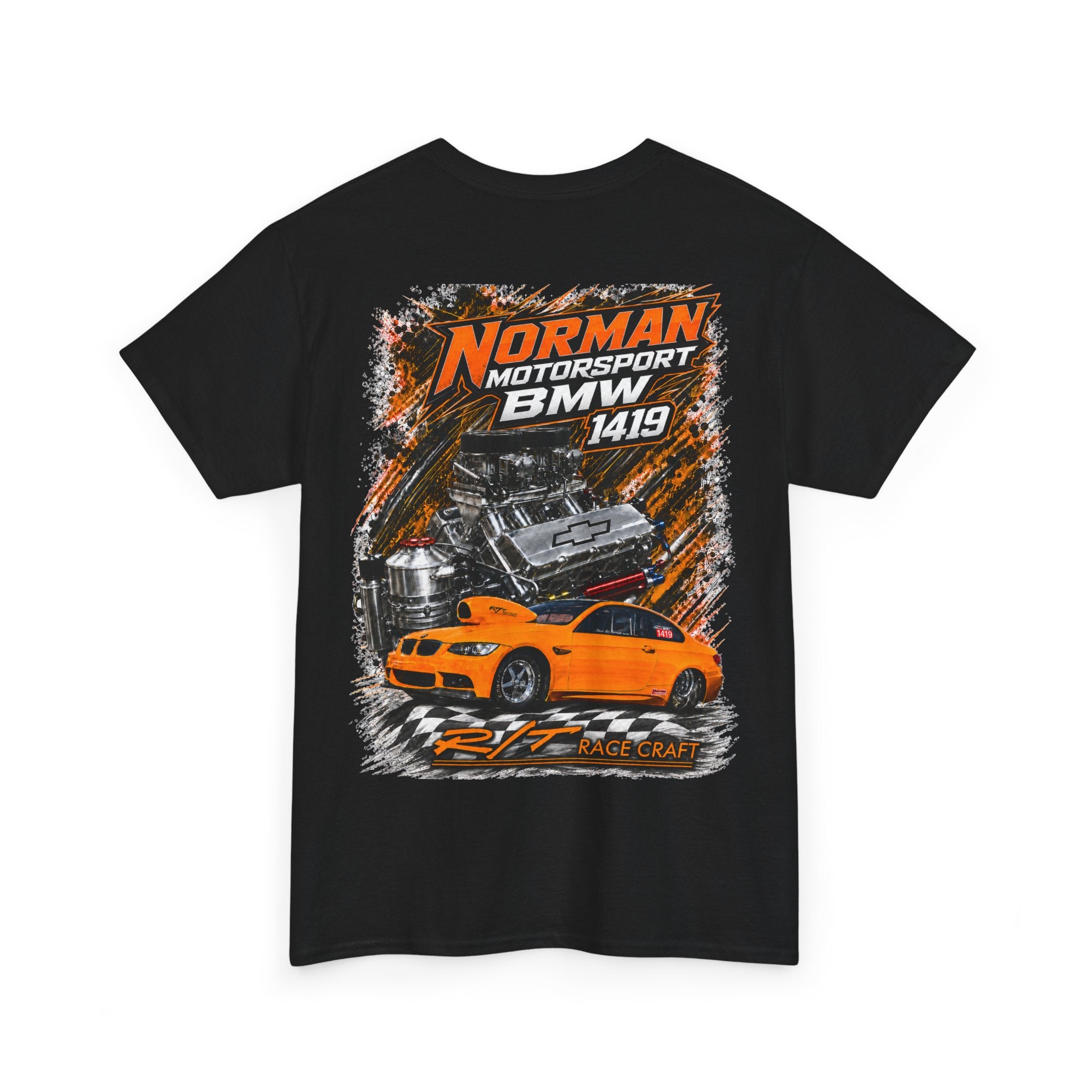 BMW Motorsport T‑Shirt — Norman Motorsport Guildan 5000 T Shirt