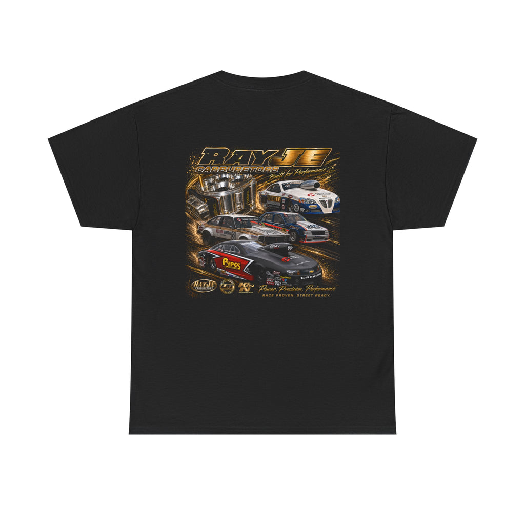 Race Team Graphic Tee – 'RayJE Carburetors' Classic Motorsports Shirt