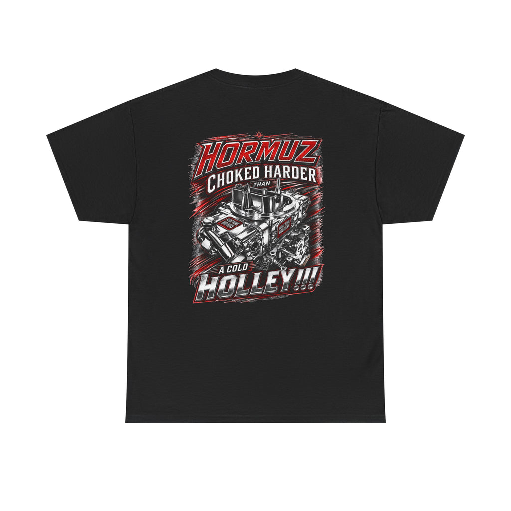 T-Shirt — "Float Bowl Brothers" Engine Graphic Tee (Hormuz Choked Harder Holley)